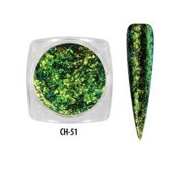 Metallic Flakes verde lima