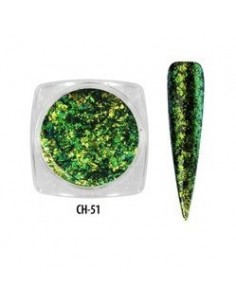 Metallic Flakes verde lima