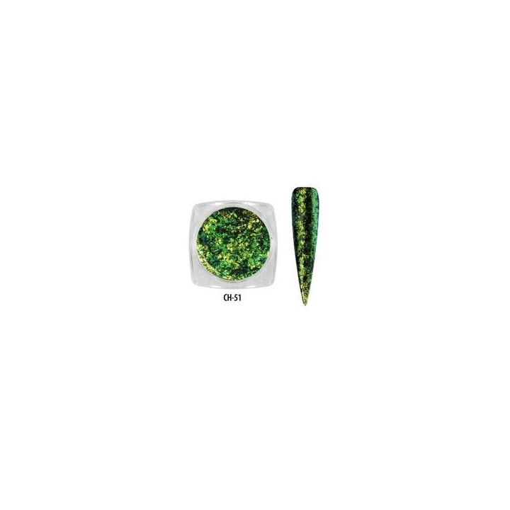 Metallic Flakes verde lima