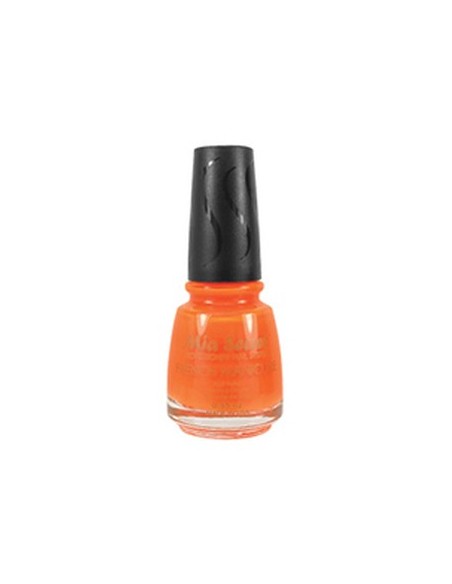 French Manicure Neon Orange