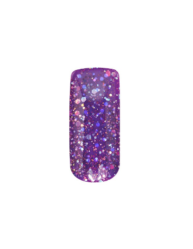 Gelux Purple Glitter