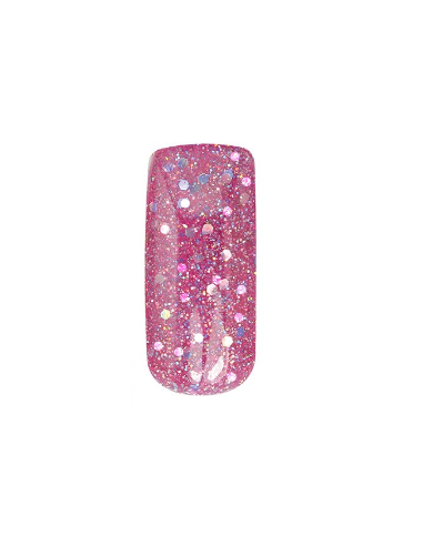 Gelux Pink Glitter