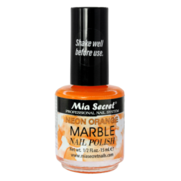 Glace décorative pour les ongles avec séchage d'air. couleur neon orange