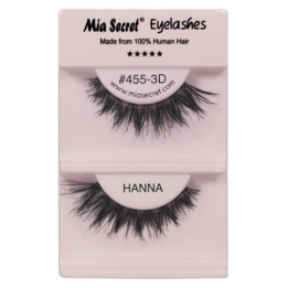 Pestañas de tira o banda Hanna, hechas 100% con cabello humano.
