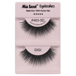 Pestañas de tira o banda Gigi, hechas 100% con cabello humano.