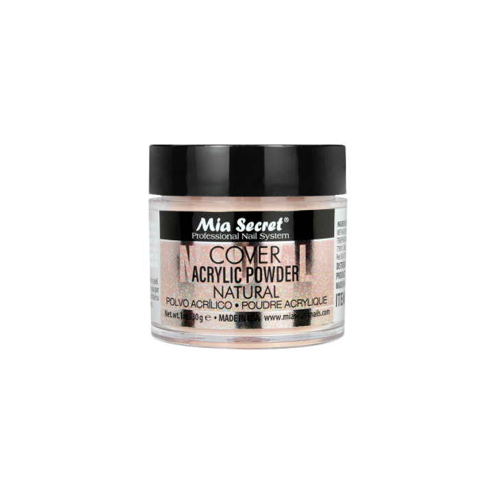 powder acrylic nail cover natural for nail extension