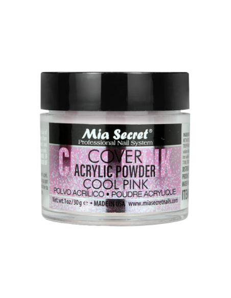 Capa acrílica fresca rosa