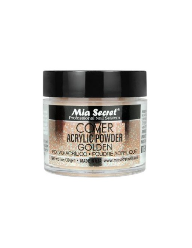 Capa de acrílico dourada