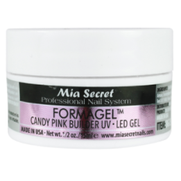 pink nail gel builder