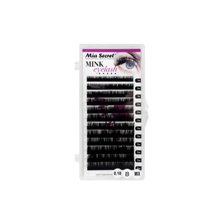 Mink eyes Lashes B-Mix 12  Extensiones de pestañas pelo a pelo