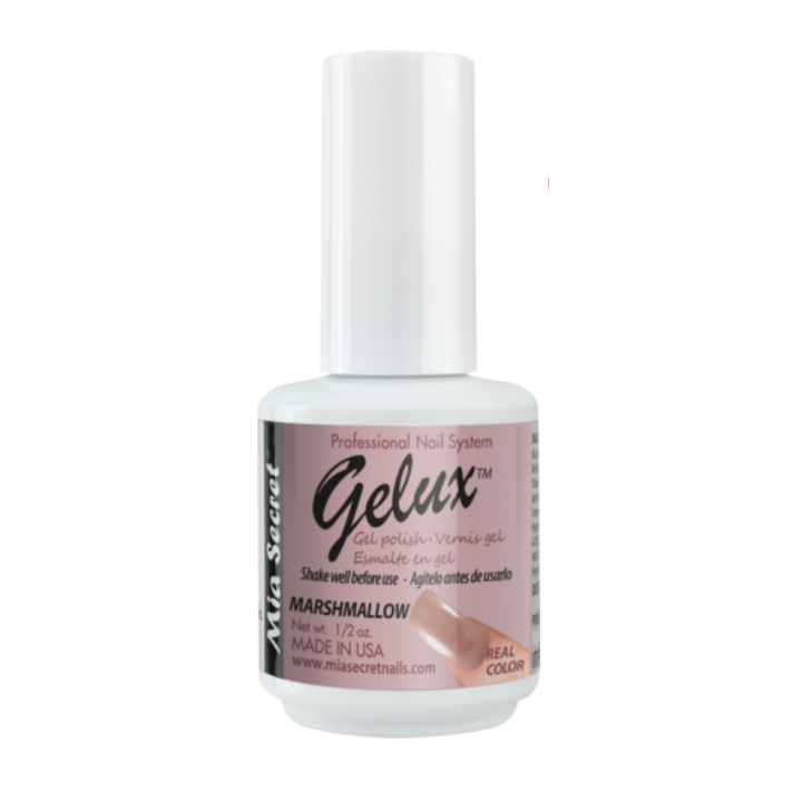 Esmalte semipermanente Marshmallow  de larga duración.
