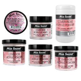 acrylique rose clair avec couverture totale