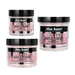 acrylique poudre rose ongles couverture amande pour l'extension de ongles