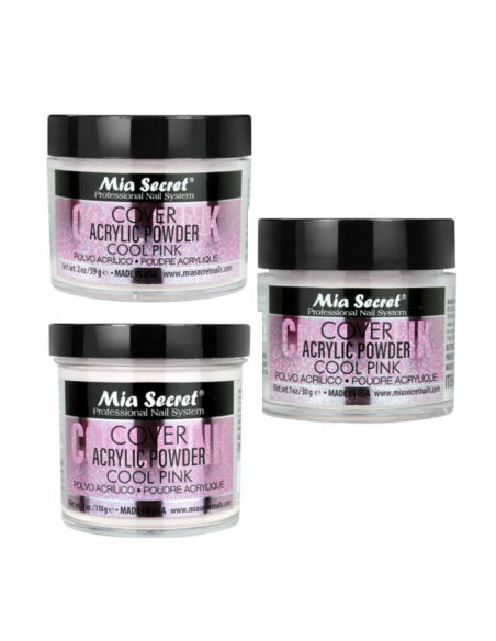 Capa acrílica fresca rosa