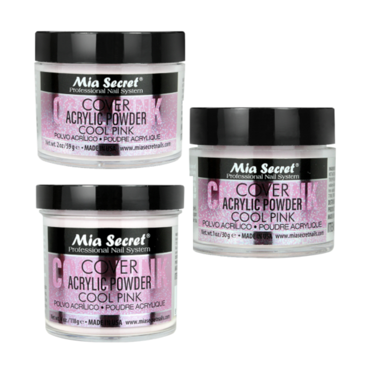 rose acrylique couvercle rose frais pour l'extension de clous