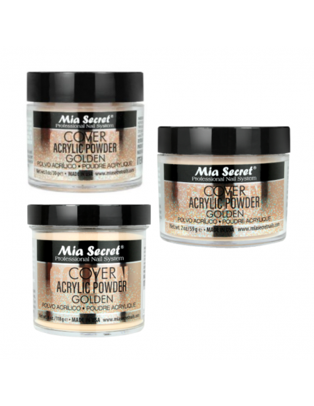 Capa de acrílico dourada