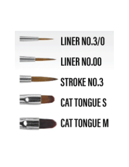 Kit Pinceaux Kolinsky Nail Art