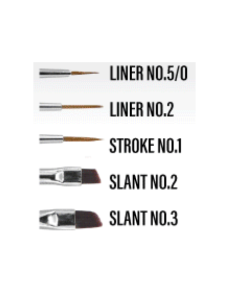 Kit Pinceaux Kolinsky Nail Art