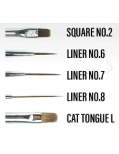 Kit Pinceaux Kolinsky Nail Art 2