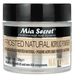 Acrílico frosted natural para uñas hiper realistas