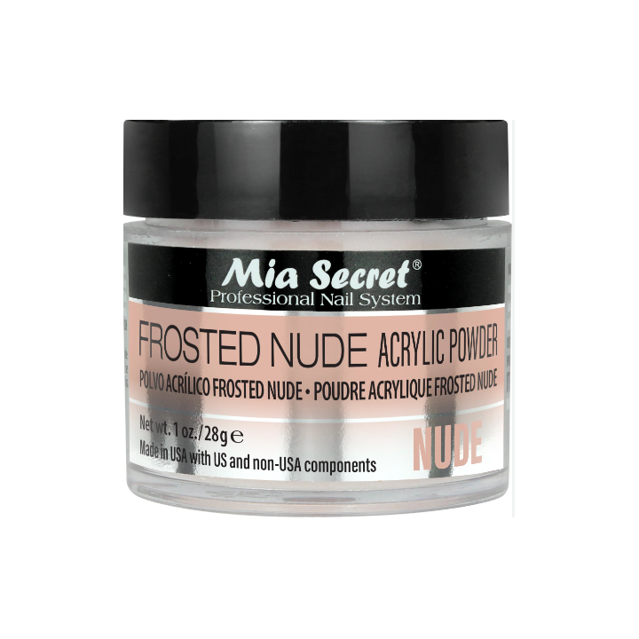 Acrílico fosco natural para unhas hiper-realistas.