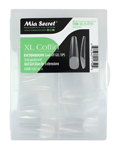 Pontas de gel XL para caixão ou estilete