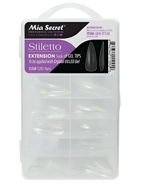 Tips de Gel Coffin, Almond y Stiletto