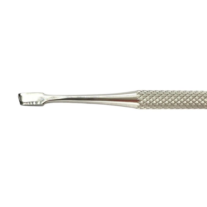 Pedicure to file the area on the sides of the nail and the cuticle.