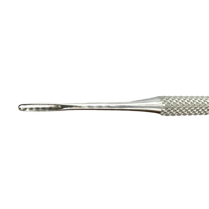 Pedicure to file the area on the sides of the nail and the cuticle.