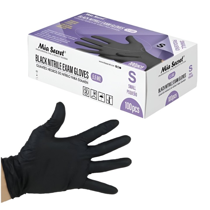 Gants en nitrile noirs