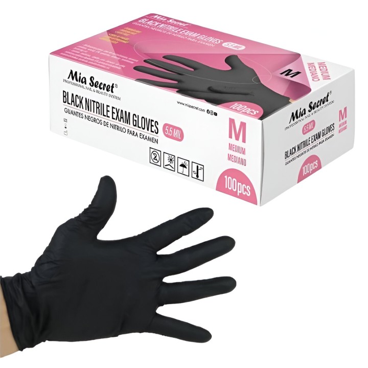 Gants en nitrile noirs