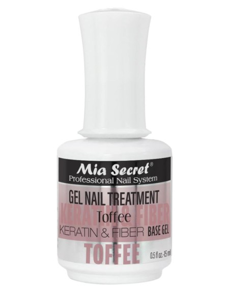 Base y Top Gel de Keratina + Fibra de Vidrio TOFFEE