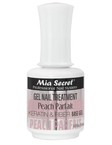 Base y Top Gel de Keratina + Fibra de Vidrio Peach Parfait