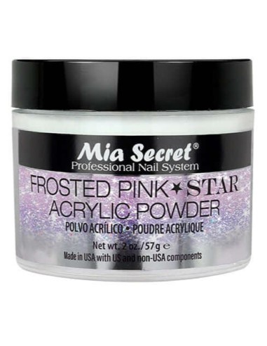 Acrylique Frosted Pink Star