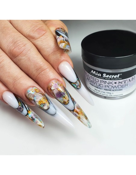 Acrylique Frosted Pink Star