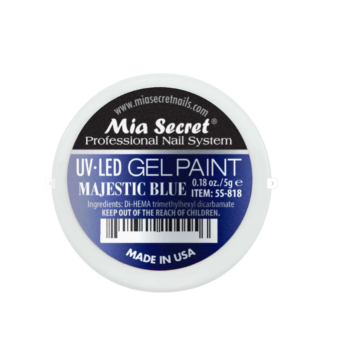 gel de decoração para unhas majestoso azul, azul escuro
