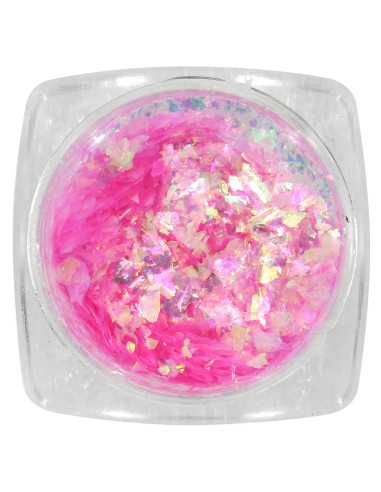 Metallic Flakes Pink