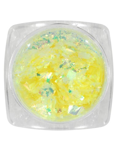 Metallic Flakes limón