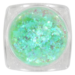 metallic flakes green water for nail decoration