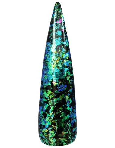 Metallic Flakes verde agua
