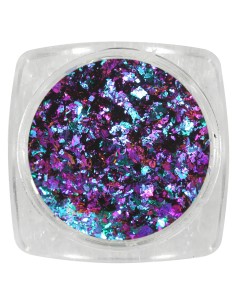 flocos metálicos Azul e Morado