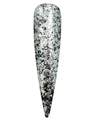 Metallic Flakes Plateado