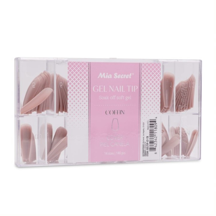 Tips de Gel Cover Piel Canela
