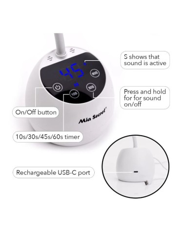 Lampara UV/LED 36W para tips de Gel