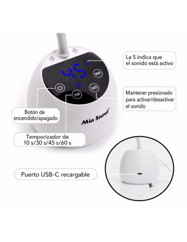 Lampara UV/LED para tips de Gel