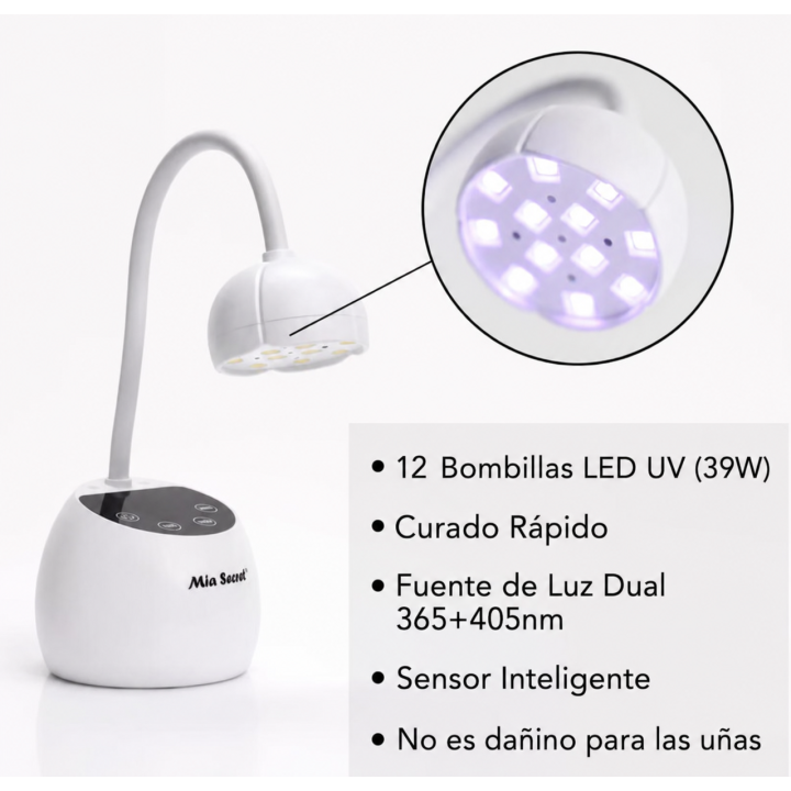 Lampara UV/LED 36W para tips de Gel