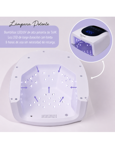 Lámpara LED UV Recargable e Inalámbrica