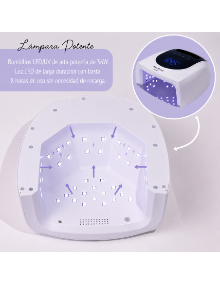 Lámpara LED UV Recargable e Inalámbrica