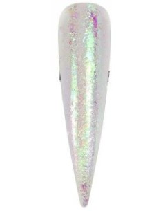 Flakes blanco reflejos lilas