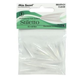 Relleno Tips Stiletto Clear